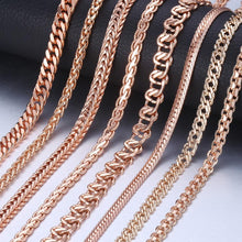 Rose Gold Curb Snail Necklace Chain Necklaces Trendsmax Official Store