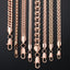 Rose Gold Curb Snail Necklace Chain Necklaces Trendsmax Official Store 