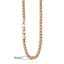 Rose Gold Curb Snail Necklace Chain Necklaces Trendsmax Official Store GN255 18inch 45cm 