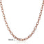 Rose Gold Curb Snail Necklace Chain Necklaces Trendsmax Official Store GN355 18inch 45cm 