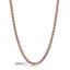 Rose Gold Curb Snail Necklace Chain Necklaces Trendsmax Official Store KN555 18inch 45cm 