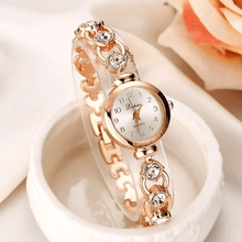 Rose Gold Rhinestones Vintage Women's Bracelet Watch Women's Watches Vannobi Store Gold 