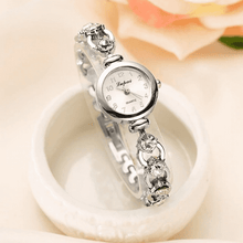 Rose Gold Rhinestones Vintage Women's Bracelet Watch Women's Watches Vannobi Store Silver 