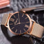 Rose Gold Silver Mesh Stainless Steel Dial Women’s Dress Watch Women's Watches Scarecrow Store 