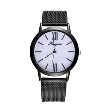 Rose Gold Silver Mesh Stainless Steel Dial Women’s Dress Watch Women's Watches Scarecrow Store Black2
