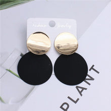 Round Metal Stud Earrings Stud Earrings wproduby Official Store 