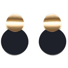 Round Metal Stud Earrings Stud Earrings wproduby Official Store 