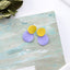 Round Metal Stud Earrings Stud Earrings wproduby Official Store huangzi 