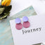 Round Metal Stud Earrings Stud Earrings wproduby Official Store zihong 