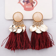 Round Resin Dangle Drop Earrings Drop Earrings Zoeber One Store