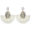 Round Resin Dangle Drop Earrings Drop Earrings Zoeber One Store white3 