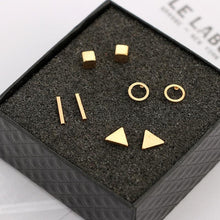 Round Triangle Shaped Stud Earrings Stud Earrings Ana su Store