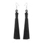 Silk Fabric Long Fringe Earrings Drop Earrings LOVBEAFAS Official Store 