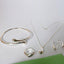 Silver Bridal Jewelry Sets Bridal Jewelry Sets GNIMEGIL Official Store 