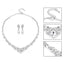 Silver Color Teardrop Jewelry Sets Bridal Jewelry Sets mecresh Official Store 