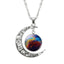 Silver Necklace with Moon Design Chain Necklaces FAMSHIN Official Store Picture 1 