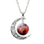 Silver Necklace with Moon Design Chain Necklaces FAMSHIN Official Store Picture 3 