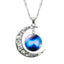 Silver Necklace with Moon Design Chain Necklaces FAMSHIN Official Store Picture 5 