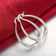 Silver Plated Elegant Earrings Hoop Earrings SuperJewelry Store 