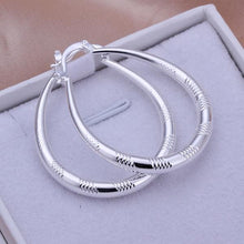 Silver Plated Elegant Earrings Hoop Earrings SuperJewelry Store
