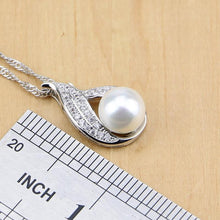 Silver White Pearls Beads Jewelry Sets Bridal Jewelry Sets Jack Fashion Jewelry Ring Size 6