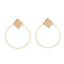 Simple Style Round Earrings Drop Earrings Crazy Feng Official Store 