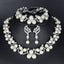 Simulated Pearl Jewelry Sets Bridal Jewelry Sets mecresh Official Store 