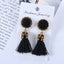 Small Tassel Face Fringed Earrings Drop Earrings XP Official Store 