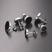 Solid Round Shaped Big Stud Earrings For Unisex Use Stud Earrings Top Gift