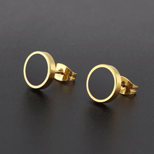 Solid Round Shaped Big Stud Earrings For Unisex Use Stud Earrings Top Gift