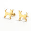 Stainless Steel Animal Stud Earrings Stud Earrings Shine Lives Store Golden Dog 1102 