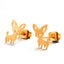 Stainless Steel Animal Stud Earrings Stud Earrings Shine Lives Store Golden Dog 1144 