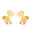 Stainless Steel Animal Stud Earrings Stud Earrings Shine Lives Store Golden Raptors 