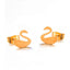 Stainless Steel Animal Stud Earrings Stud Earrings Shine Lives Store Golden Swan 