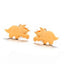 Stainless Steel Animal Stud Earrings Stud Earrings Shine Lives Store Golden Triceratops 