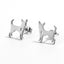 Stainless Steel Animal Stud Earrings Stud Earrings Shine Lives Store Silver Dog 1101 