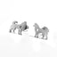 Stainless Steel Animal Stud Earrings Stud Earrings Shine Lives Store Silver Dog 1103 