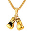 Stainless Steel Boxing Glove Necklace for Men