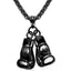 Stainless Steel Boxing Glove Necklace for Men Pendant Necklaces U 7 Official Store Black Gun Plated China 