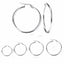 Stainless Steel Circle Hoop Earrings Hoop Earrings LUXUSTEEL Official Store steel 10mm 