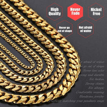 Stainless Steel Cuban Chain Necklace Chain Necklaces Davieslee Franchised Store