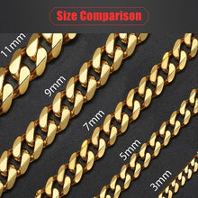 Stainless Steel Cuban Chain Necklace Chain Necklaces Davieslee Franchised Store