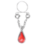 Stainless Steel Fake Piercing Nipple Ring Jewelry Body Jewelry exquisite seconds Machine Store Red 