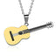 Stainless Steel Guitar Necklace for Men Pendant Necklaces HIP Official Store 