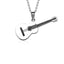 Stainless Steel Guitar Necklace for Men Pendant Necklaces HIP Official Store Silver 