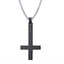 Stainless Steel Inverted Cross Necklace Pendant Necklaces VNOX official store 