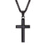 Stainless Steel Personalized Cross Necklace Pendant Necklaces Starlord Official Store Black 