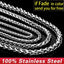 Stainless Steel Plait Necklace Chain Necklaces BEIER official store 