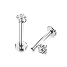 Stainless Steel Round Bar Ear Lip Piercing Jewelry Body Jewelry Alisouy Official Store