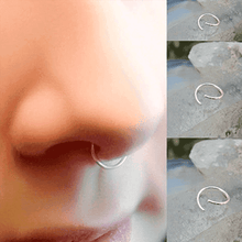 Stainless Steel Seamless Segment Rings Nose Hoops Body Jewelry For Women Body Jewelry Mybic Store